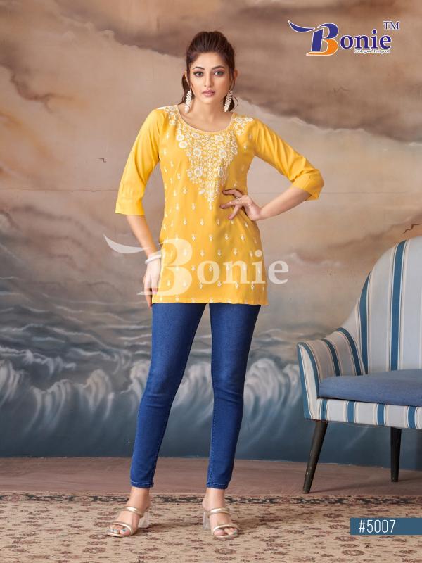 Bonie Daisy Vol 5 Lucknowi Designed Rayon Short Tops Collection